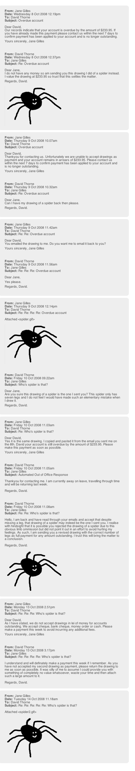 i want my spider back