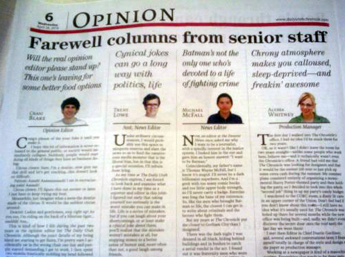 cunt farewell columns